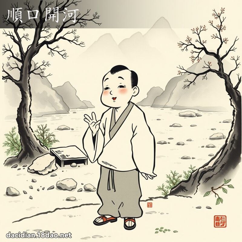顺口开河 配图