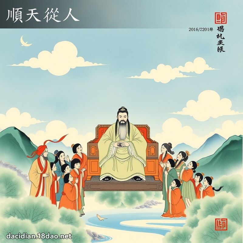 顺天从人 配图