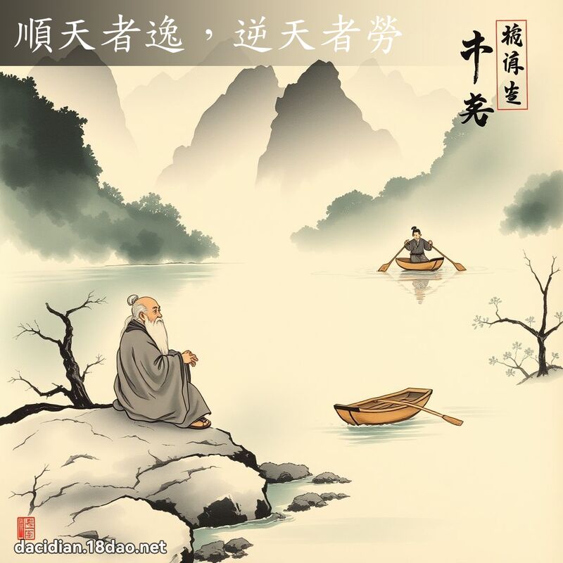 顺天者逸,逆天者劳 配图