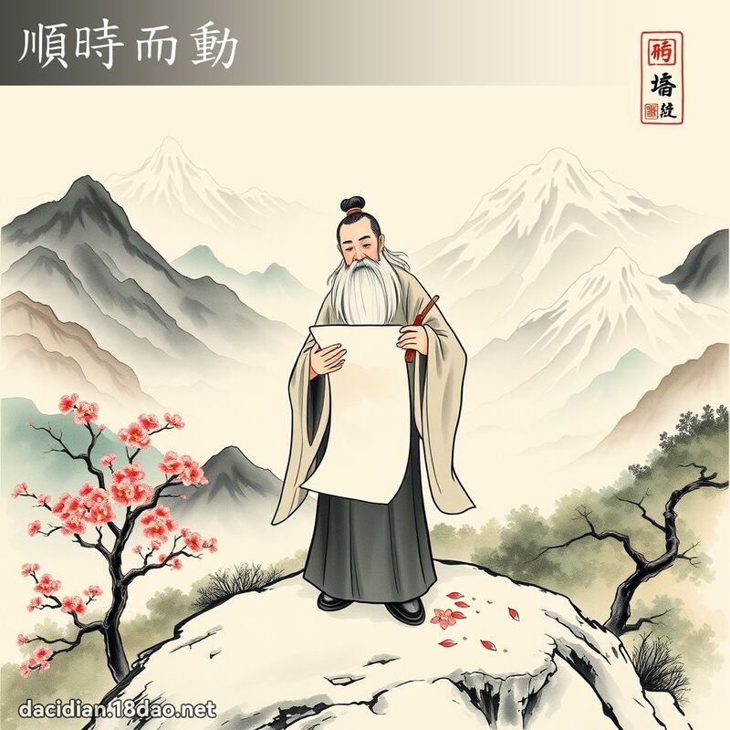 顺时而动 配图