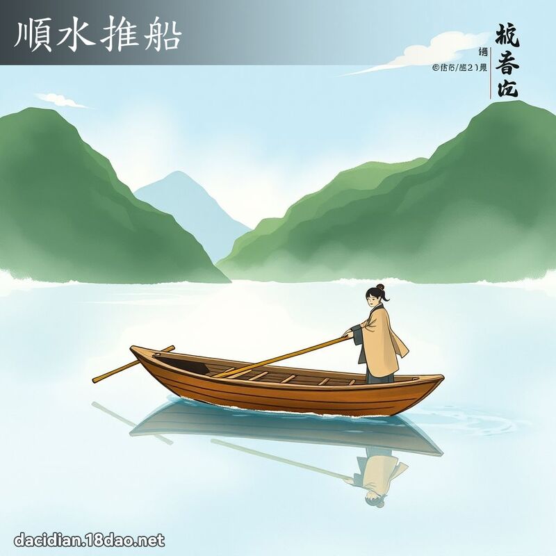 顺水推船 配图