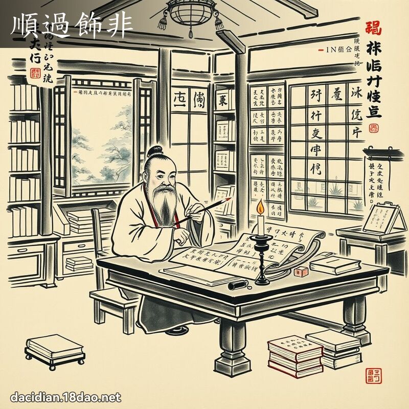 顺过饰非 配图