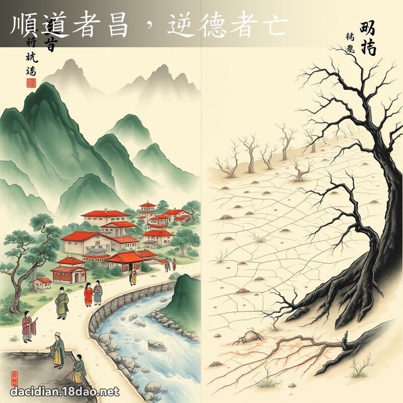 顺道者昌,逆德者亡 配图