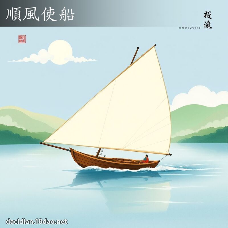 顺风使船 配图