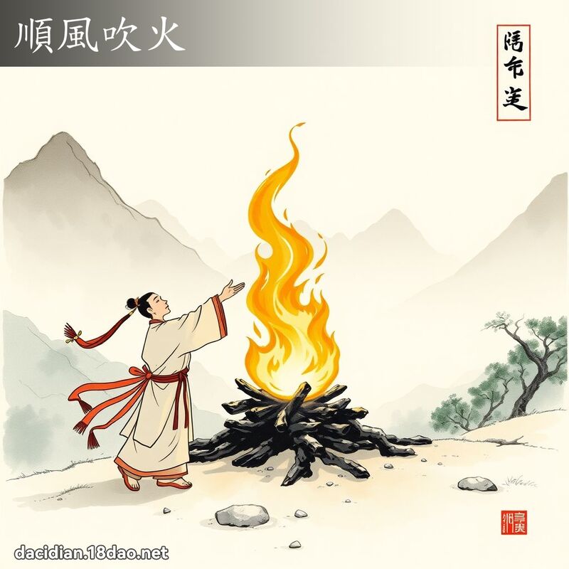 顺风吹火 配图