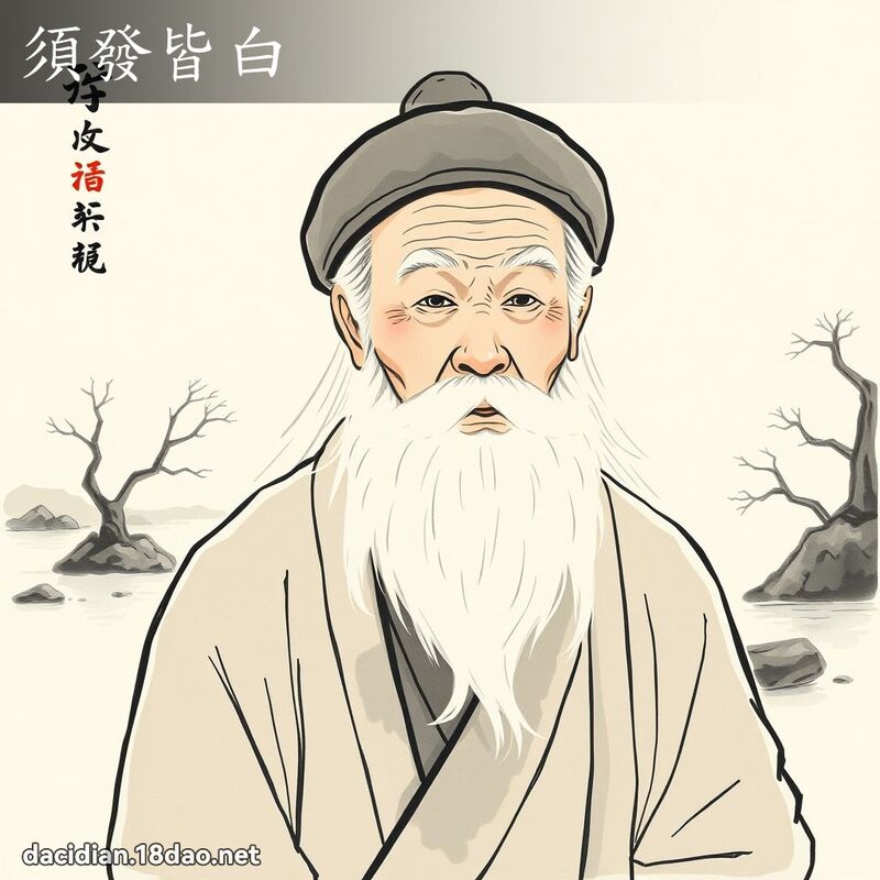 须发皆白 配图