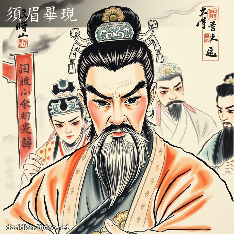 须眉毕现 配图