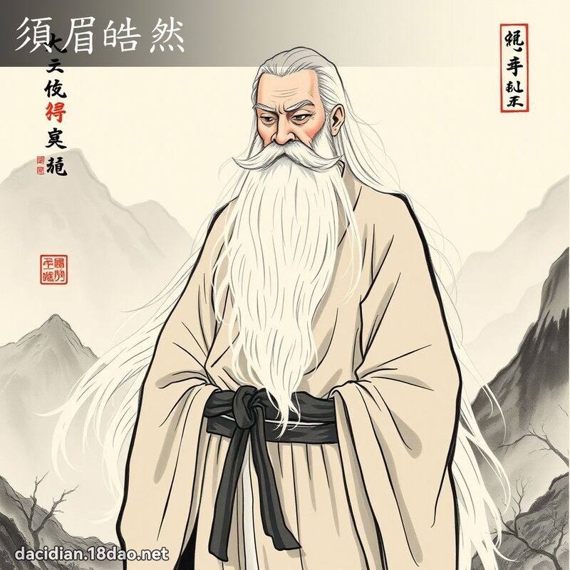 须眉皓然 配图