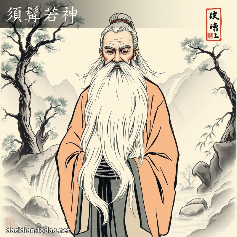 须髯若神 配图