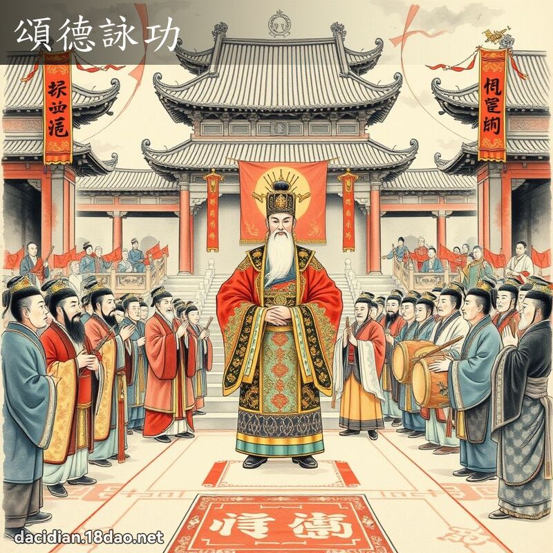 颂德咏功 配图