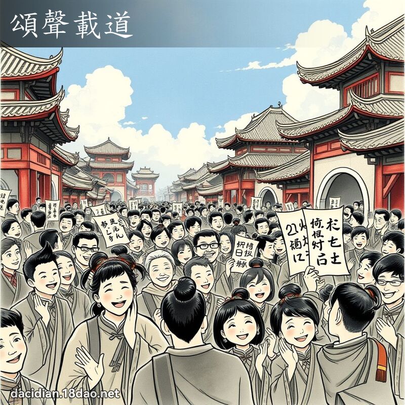 颂声载道 配图