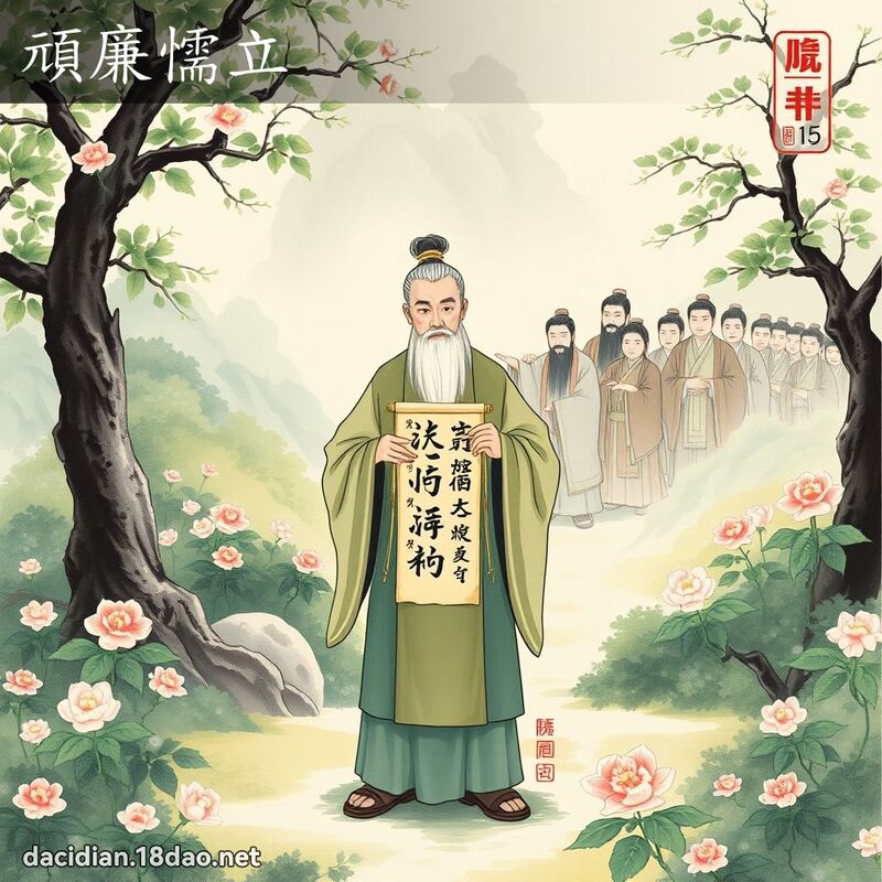 顽廉懦立 配图