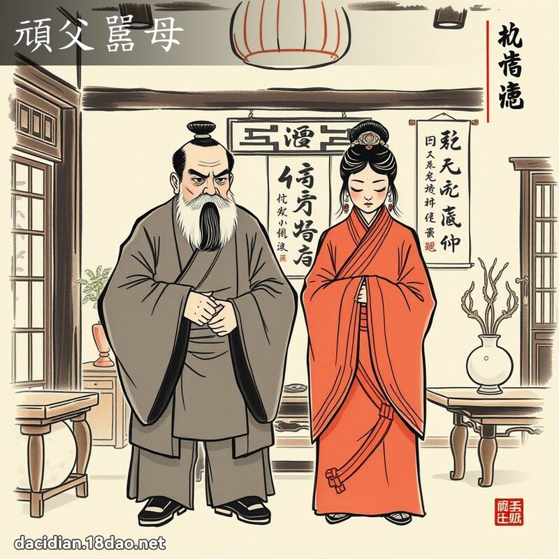顽父嚚母 配图