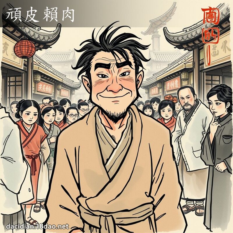 顽皮赖肉 配图