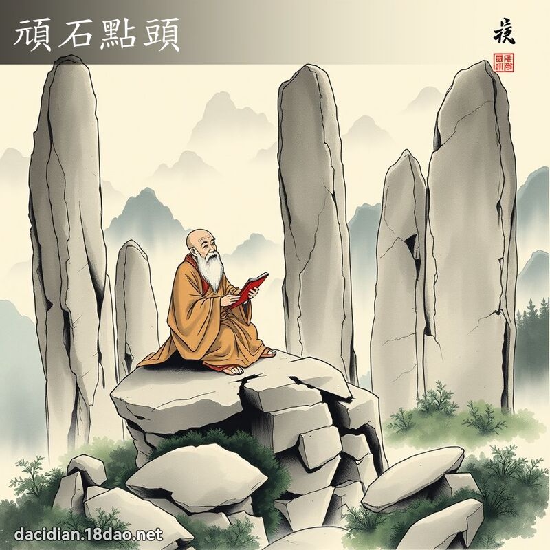 顽石点头 配图