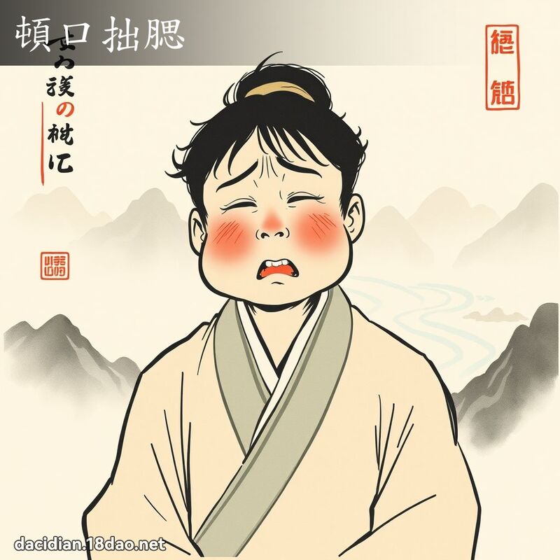 顿口拙腮 配图