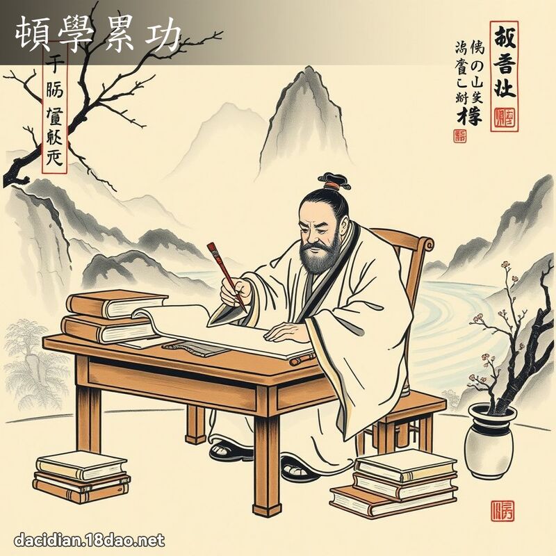 顿学累功 配图