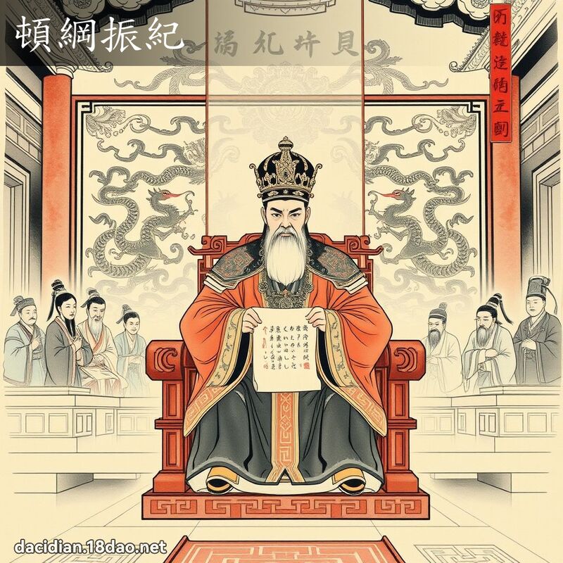 顿纲振纪 配图