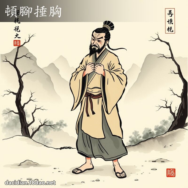 顿脚捶胸 配图