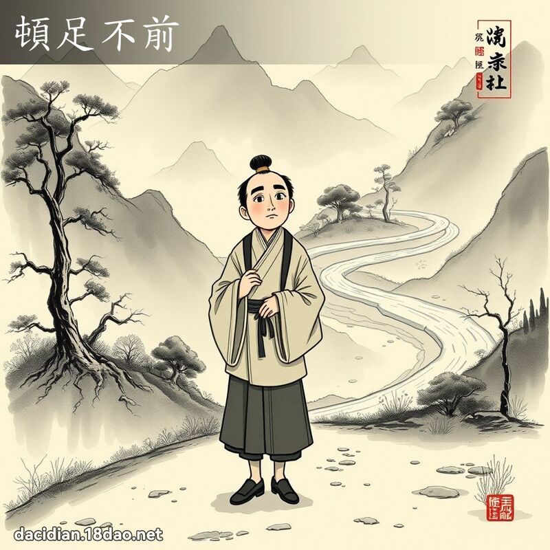 顿足不前 配图