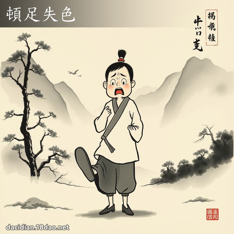 顿足失色 配图