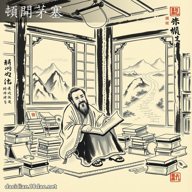 顿开茅塞 配图