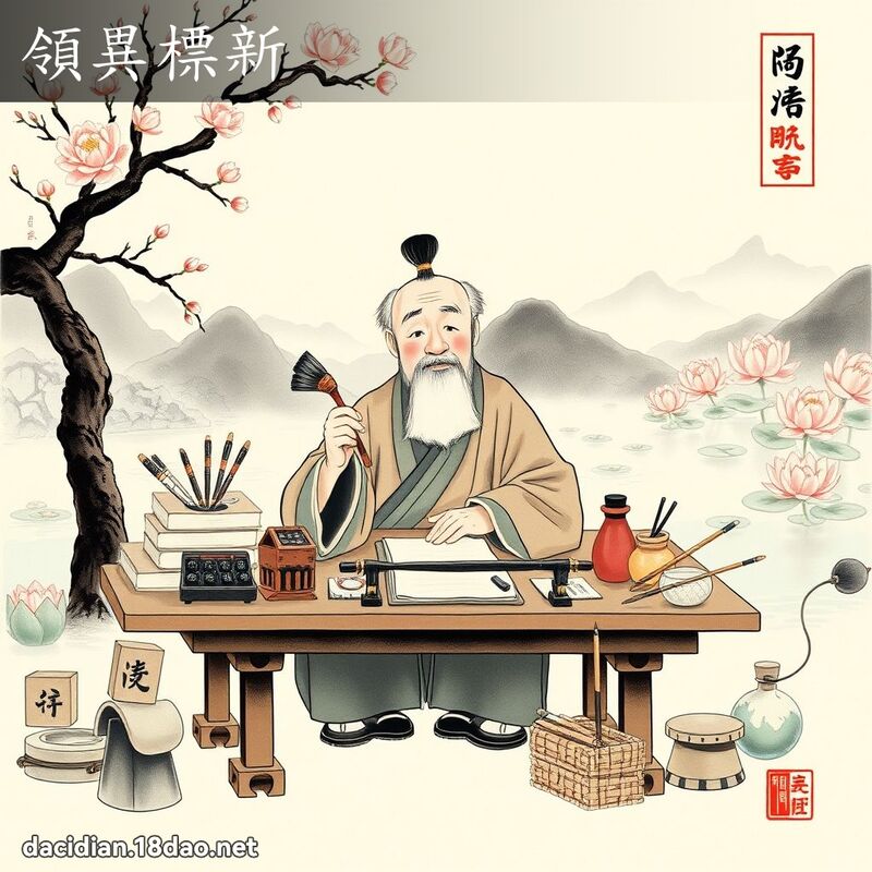 领异標新 配图