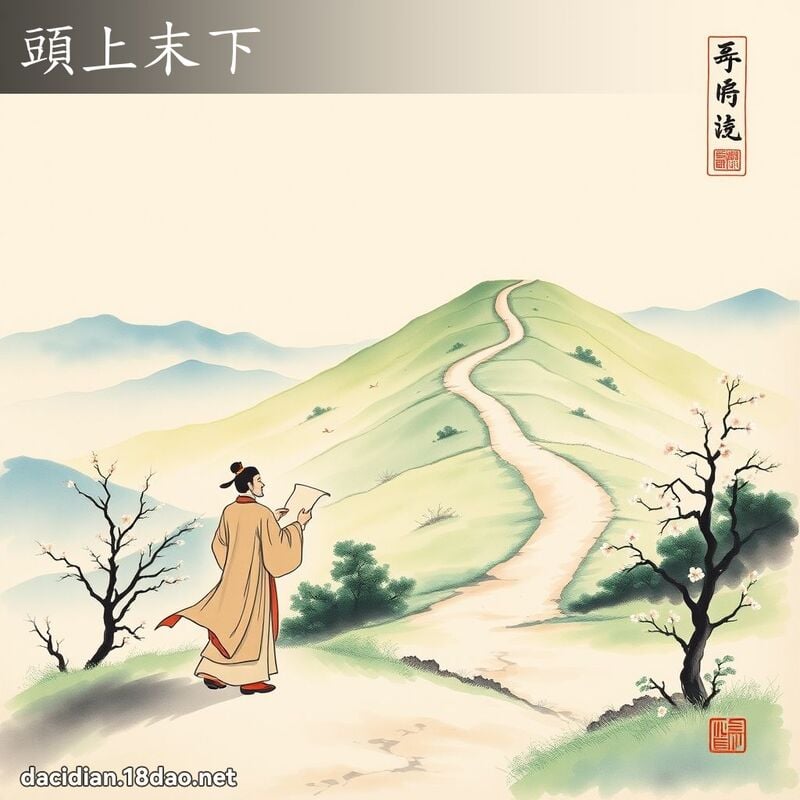 头上末下 配图