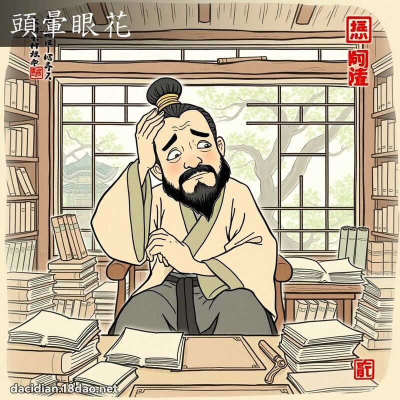 头晕眼花 配图