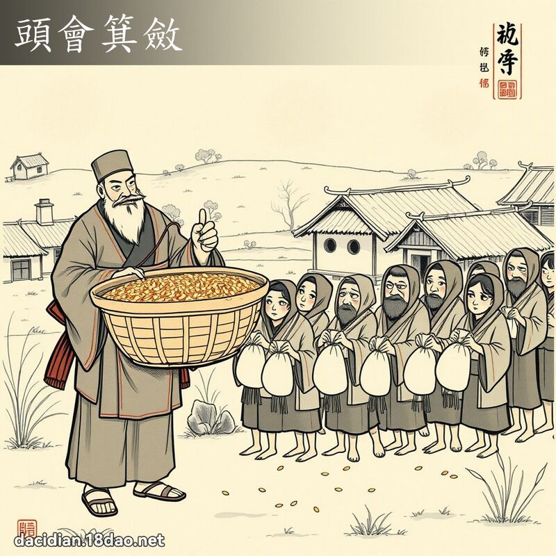 头会箕敛 配图