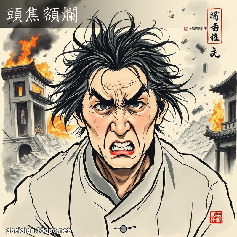 头焦额烂 配图