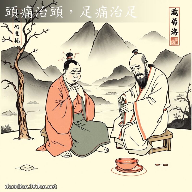 头痛治头,足痛治足 配图