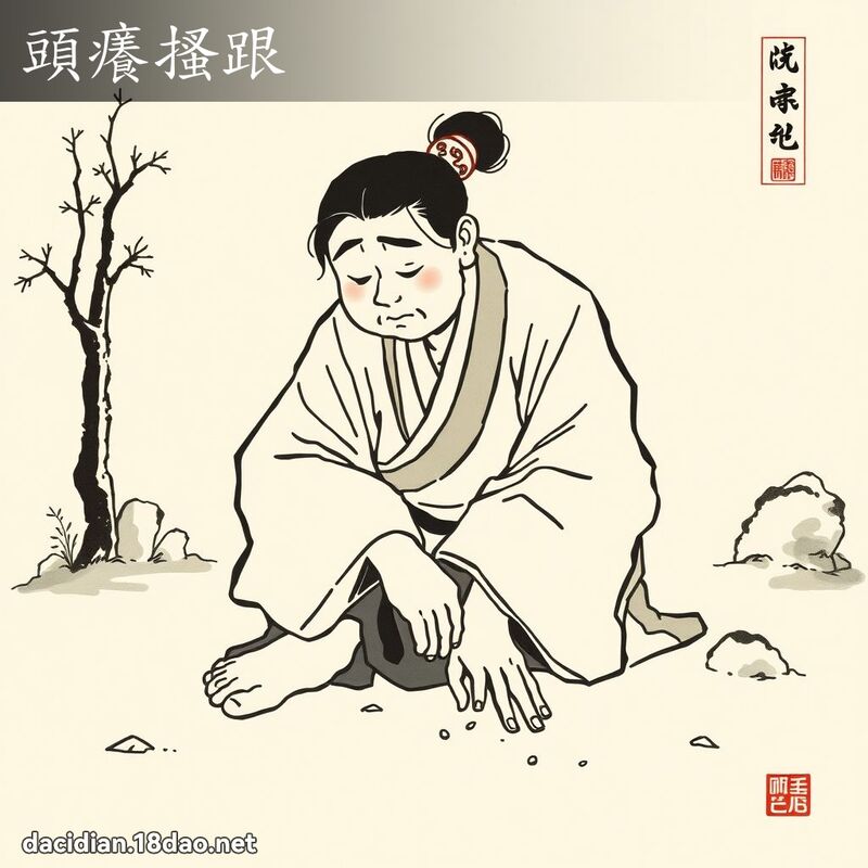 头痒搔跟 配图