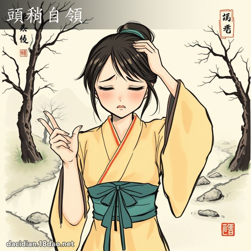 头稍自领 配图