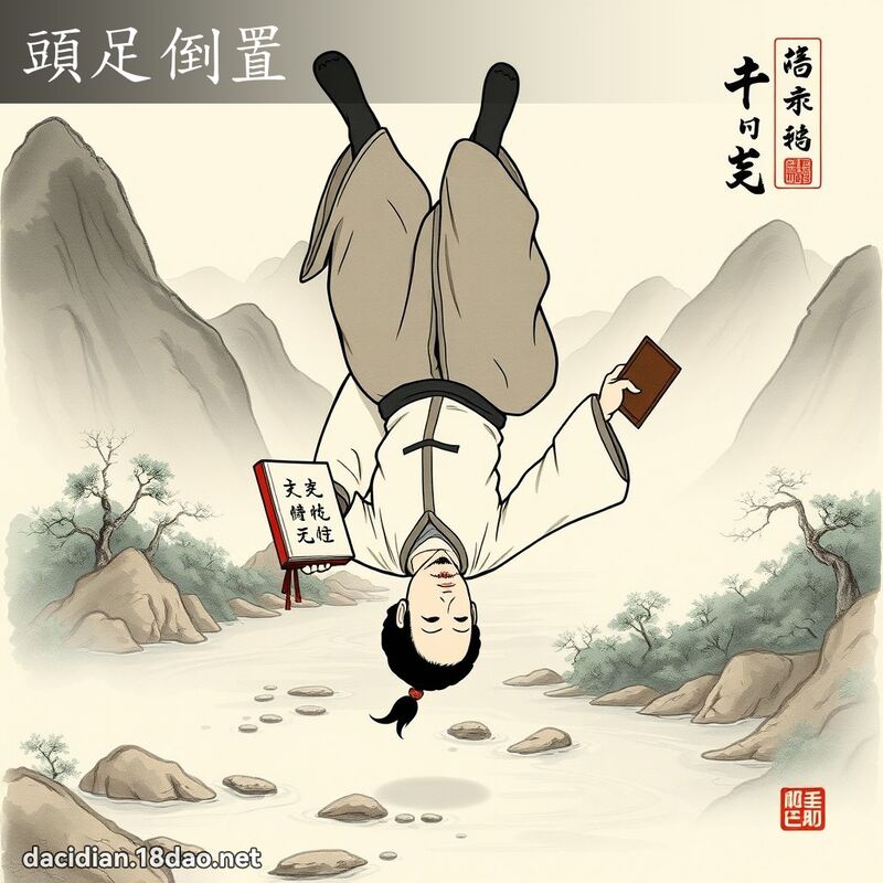 头足倒置 配图