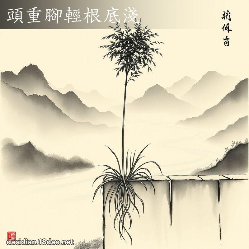 头重脚轻根底浅 配图