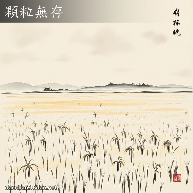 颗粒无存 配图