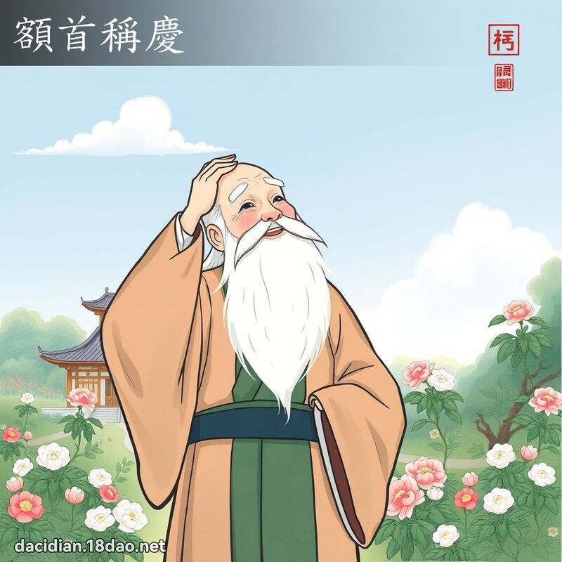 额首称庆 配图