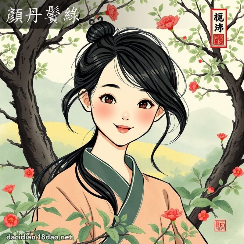 顏丹鬢绿 配图