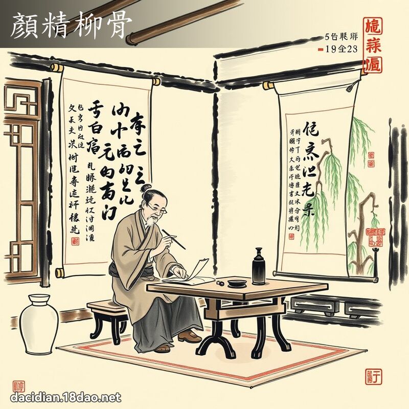 顏精柳骨 配图