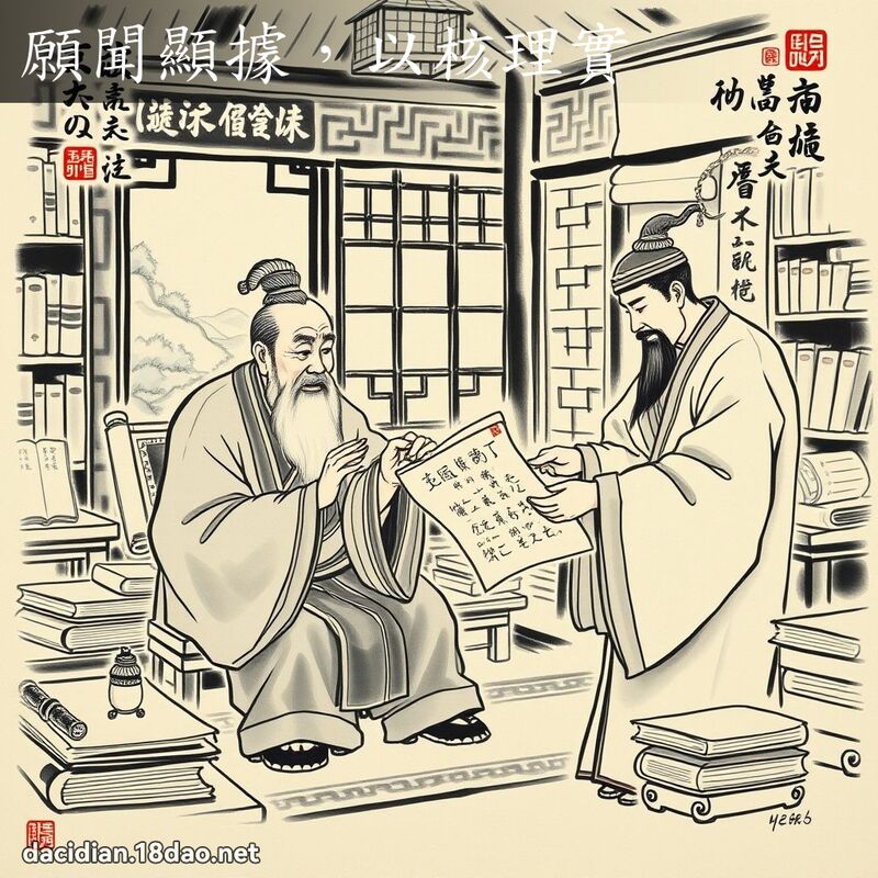 愿闻显据,以核理实 配图