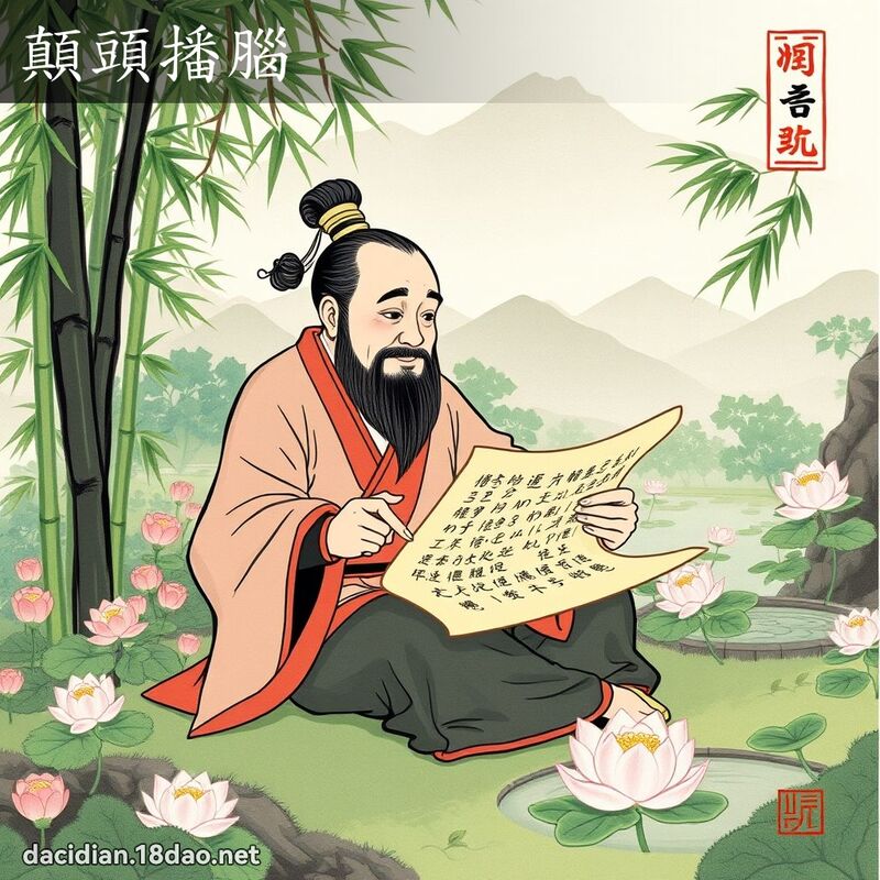 颠头播脑 配图
