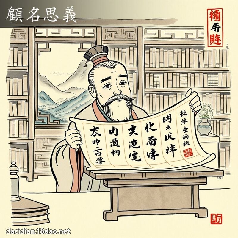 顾名思义 配图