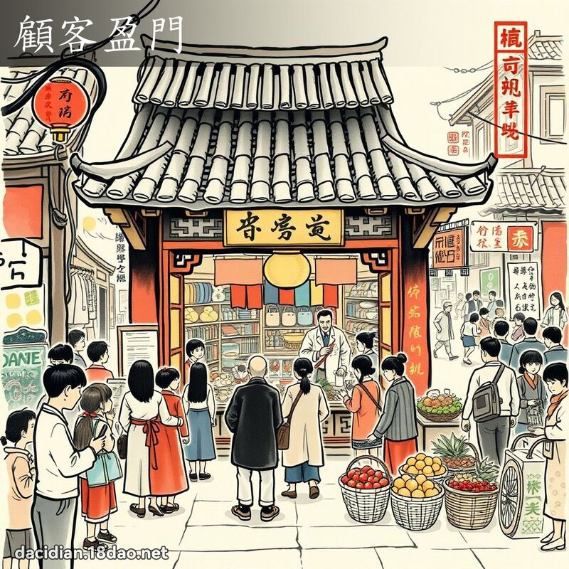顾客盈门 配图