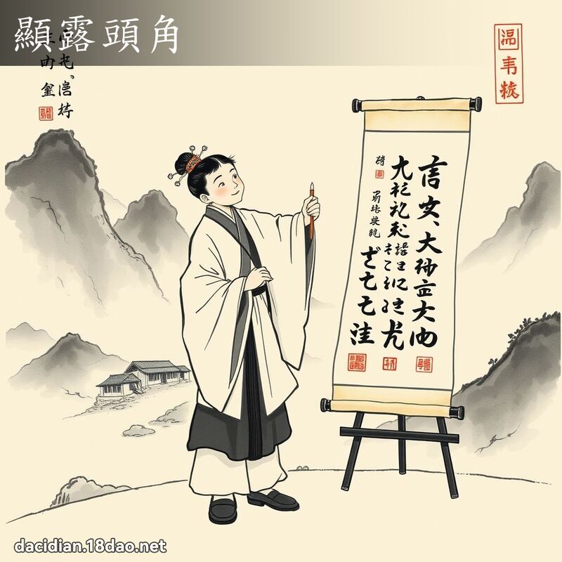 显露头角 配图