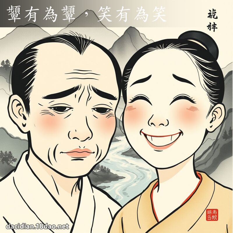 顰有为顰,笑有为笑 配图