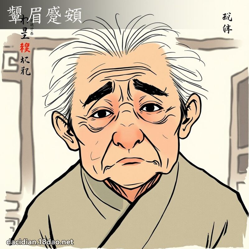 顰眉蹙頞 配图