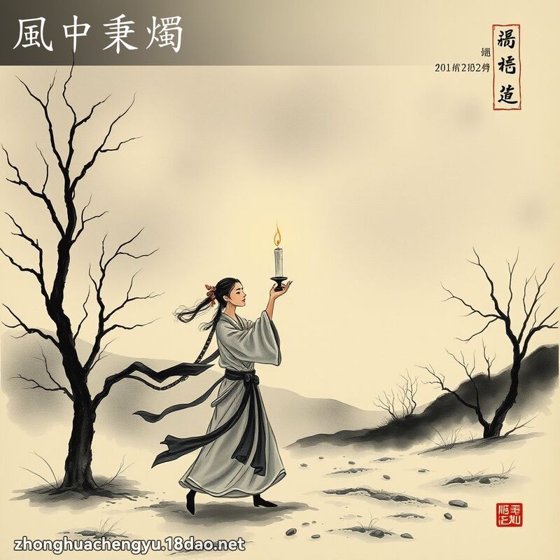 风中秉烛 配图