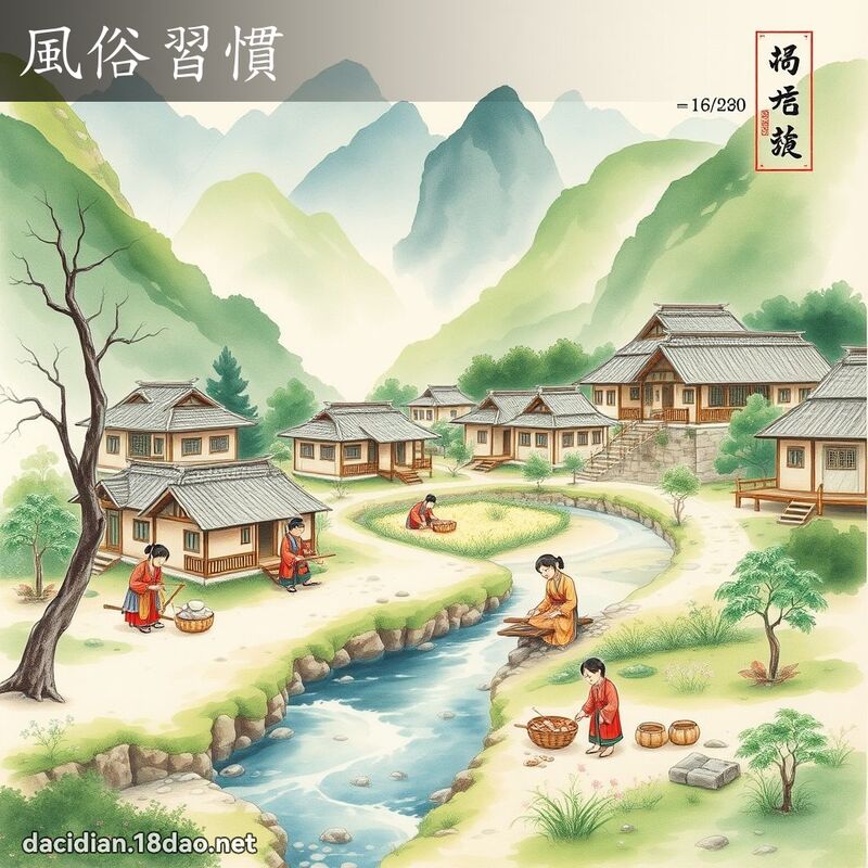 风俗习惯 配图