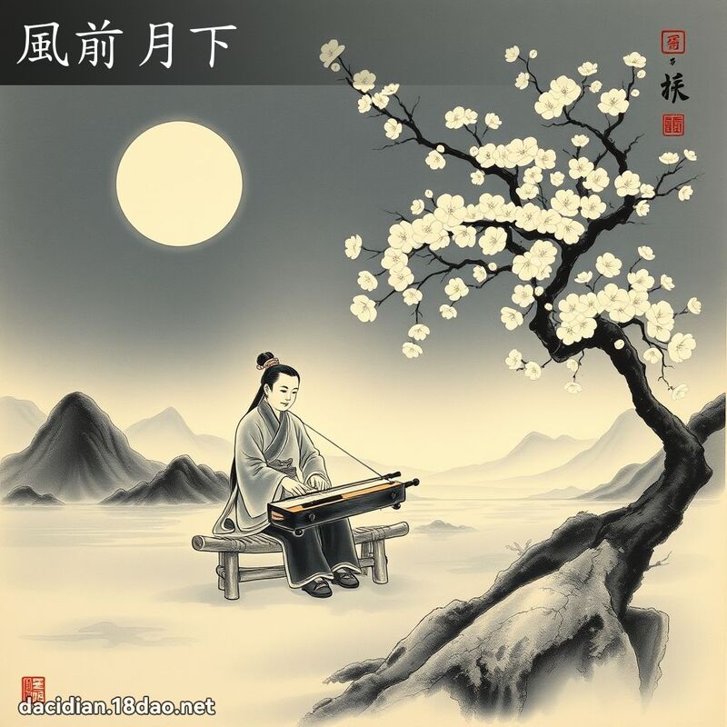 风前月下 配图